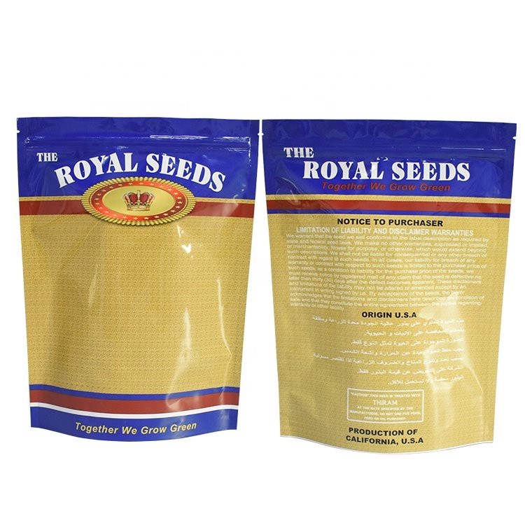 Sacos de embalagem de sementes com zíper